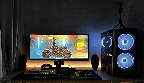 Компьютерный стол SG.201 дуб светлый / белый фото покупателя 4